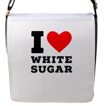 I love white sugar Flap Closure Messenger Bag (S)