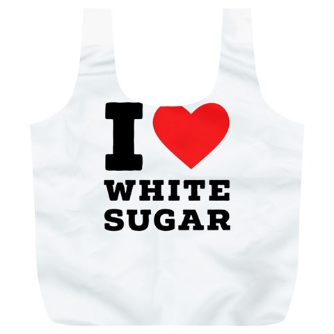 I love white sugar Full Print Recycle Bag (XL) from ArtsNow.com Front