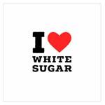 I love white sugar Square Satin Scarf (36  x 36 )