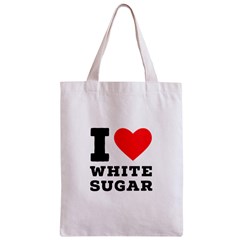 I love white sugar Zipper Classic Tote Bag from ArtsNow.com Front