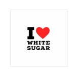 I love white sugar Square Satin Scarf (30  x 30 )