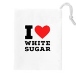I love white sugar Drawstring Pouch (4XL)