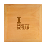 I love white sugar Wood Photo Frame Cube