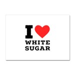 I love white sugar Crystal Sticker (A4)