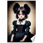 Cute Adorable Victorian Gothic Girl 4 Canvas 12  x 18 