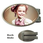 Cute Adorable Victorian Gothic Girl 5 Money Clips (Oval) 