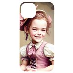Cute Adorable Victorian Gothic Girl 5 iPhone 14 Plus Black UV Print Case
