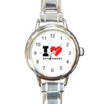 I love boysenberry  Round Italian Charm Watch