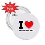 I love boysenberry  2.25  Buttons (10 pack) 