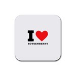 I love boysenberry  Rubber Coaster (Square)