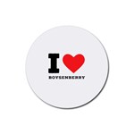 I love boysenberry  Rubber Coaster (Round)