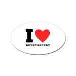 I love boysenberry  Sticker Oval (10 pack)