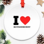 I love boysenberry  Round Ornament (Two Sides)