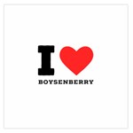 I love boysenberry  Square Satin Scarf (36  x 36 )