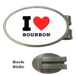 I love bourbon  Money Clips (Oval) 