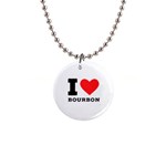 I love bourbon  1  Button Necklace