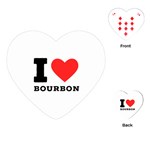 I love bourbon  Playing Cards Single Design (Heart)