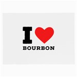 I love bourbon  Large Glasses Cloth