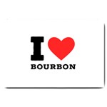 I love bourbon  Large Doormat