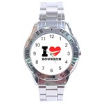 I love bourbon  Stainless Steel Analogue Watch