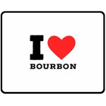 I love bourbon  Two Sides Fleece Blanket (Medium)