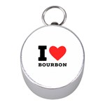 I love bourbon  Mini Silver Compasses