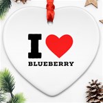 I love blueberry  Ornament (Heart)