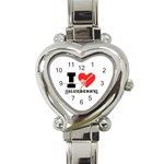 I love blueberry  Heart Italian Charm Watch