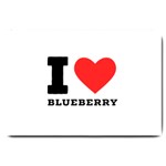 I love blueberry  Large Doormat