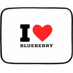 I love blueberry  Two Sides Fleece Blanket (Mini)