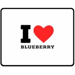 I love blueberry  Fleece Blanket (Medium)