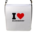 I love blueberry  Flap Closure Messenger Bag (L)