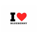 I love blueberry  Two Sides Premium Plush Fleece Blanket (Extra Small)