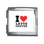 I love latte coffee Mega Link Italian Charm (18mm)