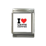 I love latte coffee Italian Charm (13mm)