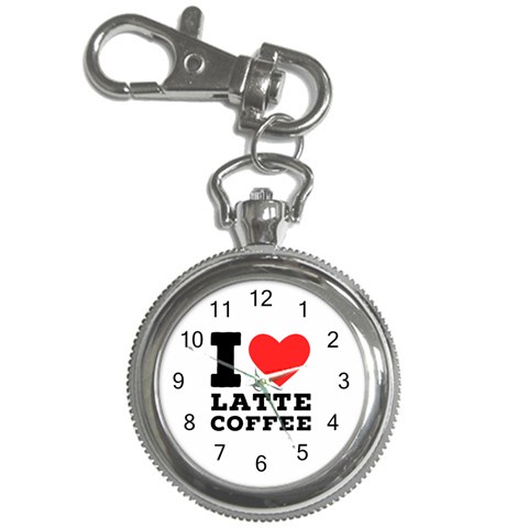 I love latte coffee Key Chain Watches from ArtsNow.com Front