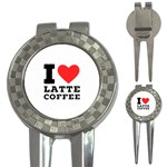 I love latte coffee 3-in-1 Golf Divots