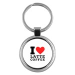 I love latte coffee Key Chain (Round)