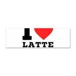 I love latte coffee Sticker (Bumper)