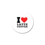 I love latte coffee Golf Ball Marker