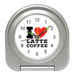 I love latte coffee Travel Alarm Clock