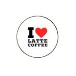 I love latte coffee Hat Clip Ball Marker