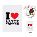 I love latte coffee Playing Cards Single Design (Rectangle)