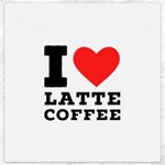 I love latte coffee Canvas 12  x 12 