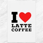 I love latte coffee Canvas 12  x 18 