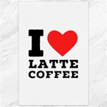 I love latte coffee Canvas 24  x 36 