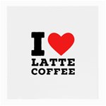 I love latte coffee Medium Glasses Cloth (2 Sides)