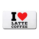 I love latte coffee Medium Bar Mat