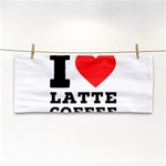 I love latte coffee Hand Towel