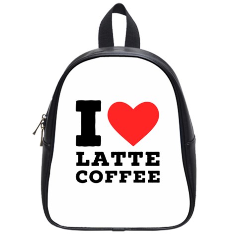 I love latte coffee School Bag (Small) from ArtsNow.com Front